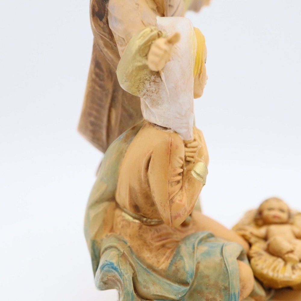 Vtg Fontanini Simonetti Holy Family Nativity 799 Spider Mark Italy Depose 6" - Picture 8 of 16